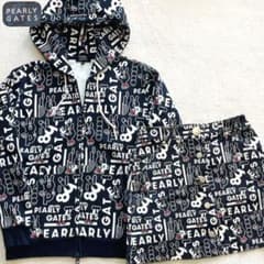 新品　パーリーゲイツ　セットアップ　ジャケット　パーカー　スカート　グレー　0 パーリーゲイツ 裏起毛 セットアップ パーカー スカート どうしちゃっ