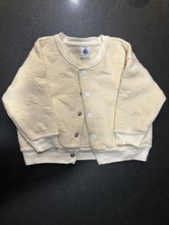PETIT BATEAU ハート柄 カーディガン 18m/81cmのサムネイル