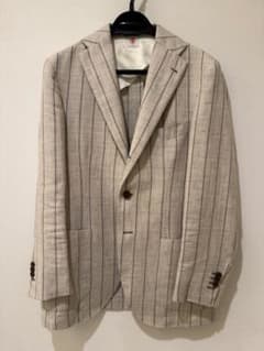 プ*ン様 Luigi Borrelli ルイジボレッリ 毛絹麻混 ジャケット 春 プ*ン様 Luigi Borrelli ルイジボレッリ 毛絹麻混 ジャケット 春