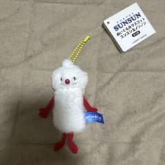 SUNSUN ぬいぐるみマスコット ホワイト/レッドのサムネイル