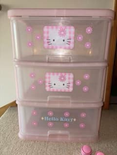 Hello Kitty 3段チェストのサムネイル