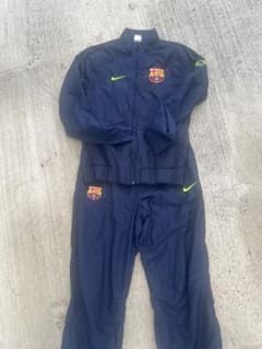 NIKE FCバルセロナ ピステ 上下セット ネイビー　セットアップ NIKE FCバルセロナ ピステ 上下セット ネイビー セットアップ - メルカリ