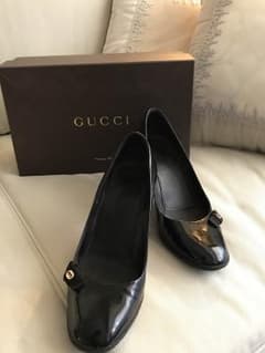 【年末値下げ‼︎ 本物】24cm グッチGucci エナメルパンプスのサムネイル