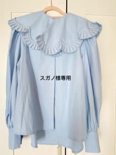 【スガノ様専用】BIBIY FRANCESCA BLOUSE BLUEのサムネイル