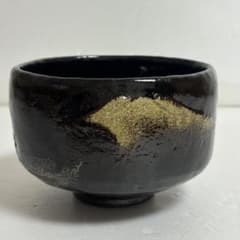 茶道具　富士の絵　黒楽茶碗　佐々木松楽作 茶道具 富士の絵 黒楽茶碗 佐々木松楽作 - メルカリ
