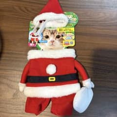 ペティオ　猫サンタボーイ　コスチューム　新品のサムネイル