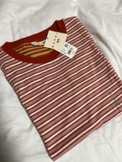 ユニクロ　マルニ　UNIQLO MARNI ボーダーTシャツ　レッドのサムネイル