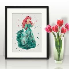 리틀 머메이드·디즈니 프린세스·아리엘·디즈니 리조트·액자 첨부