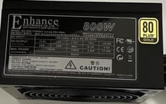 PC電源 800W Enhance 80PLUS GOLD 静音電源のサムネイル