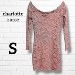 charlotte russe 총 레이스 미니 원피스 핑크 [S] USA 제