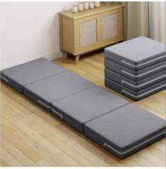 折りたたみマットレス 200cm×60cm 厚さ5cm グレーのサムネイル