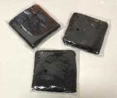 リストバンド 黒 3個セットのサムネイル