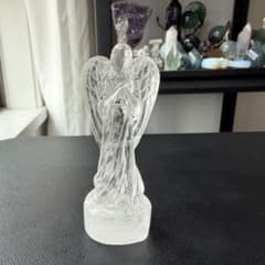 天然石水晶の天使ちゃん　置物　彫物NO.021414 天然石水晶の天使ちゃん 置物 彫物NO.061206 - メルカリ