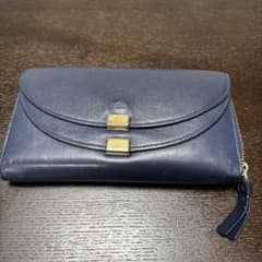 Chloeネイビー レザー 長財布のサムネイル
