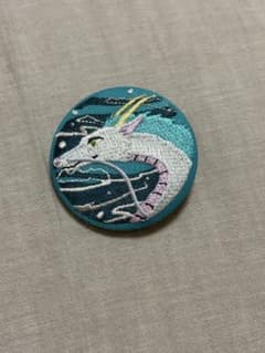 千と千尋の神隠し ハク 缶バッジ 刺繍のサムネイル