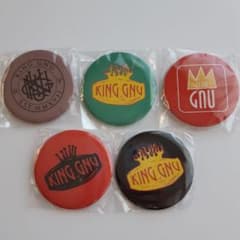 King Gnu FC限定ガチャ 缶バッジ5種セットのサムネイル