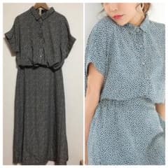 SET2点小花柄シャツ×スカートのサムネイル