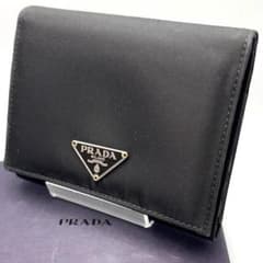 金子和幸　　　美品　PRADA ブラック 三つ折り財布　三角ロゴ　箱付き m90371795424_1.jpg?1761973194