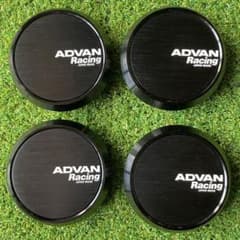 ADVAN Racing センターキャップ φ73 ブラック (Z9566)のサムネイル