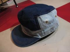 FAB UNION MADE デニム ワークキャップ U.S.N ステンシルのサムネイル