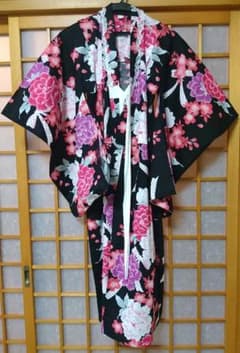 MIYUさま 浴衣 美品 9～10歳 130 140 京都 瑠璃雛菊のサムネイル