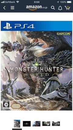 モンスターハンター:ワールド PS4のサムネイル