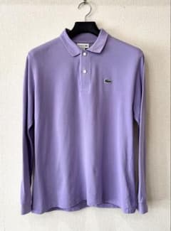 LACOSTE 希少カラー ラベンダー長袖ポロシャツ L1312 - メルカリ