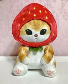 mofusand モフサンド　フルーツにゃん　BIG ぬいぐるみ　いちごのサムネイル
