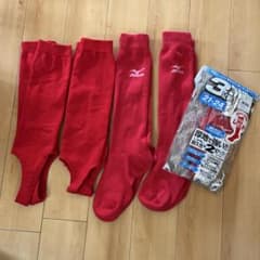 MIZUNO 野球カラーソックス 21-24cm 3足組のみのサムネイル