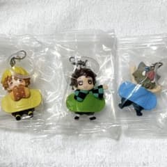 鬼滅の刃 キャラばんちょうこう めじるしマスコット壱 3点セットのサムネイル