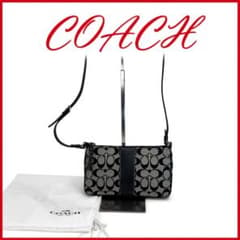 COACH 6338 シグネチャー ショルダーバッグ ブラック グレー　 Y2Kのサムネイル