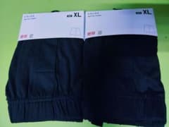 未使用　ユニクロ UNIQLO トランクス XLサイズ 黒のサムネイル