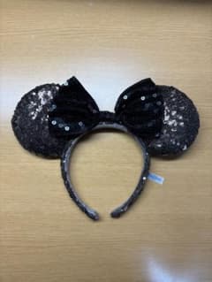 ディズニー ミニー カチューシャ 黒スパンコールのサムネイル
