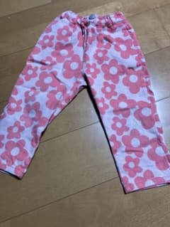 フラワーパターン パンツ ピンクのサムネイル