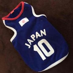 ぴょん様専用 わんこ服 日本代表ユニフォーム風のサムネイル