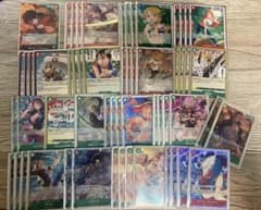 赤緑ルフィ デッキパーツ 40枚セット ワンピースカード - メルカリ