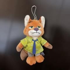 ディズニー プチポップ ズートピア ニック ボールチェーン ぬいぐるみ