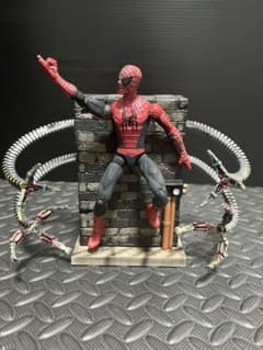 [Extremely Rare & Out of Print] Toy Biz Spider-Man 2 Doc Ock Articulated Figure with Base