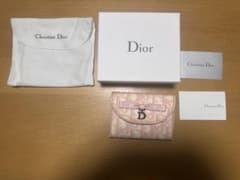 Christian Dior トロッター 三つ折り財布 ピンクのサムネイル