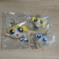 パワーパフガールズ　めじるしアクセサリー2 バブルスA B ガチャマスコットのサムネイル