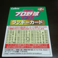 2019 プロ野球チップス ラッキーカードのサムネイル