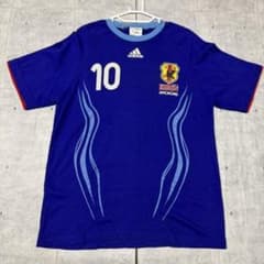 00s adidas 2006 Japan National Football Team Shunsuke Nakamura #10 Winning T-shirt
