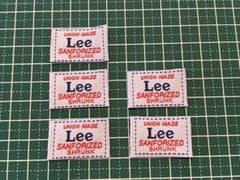 Leeタグ  布タグ  5枚セットのサムネイル
