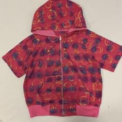 明日まで限定価格♡ピンクにこちゃん半袖パーカー＊ELRODEOのサムネイル