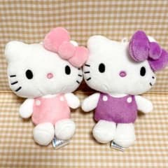 ハローキティ カラフルver. ぬいぐるみ ピンク パープル キティ