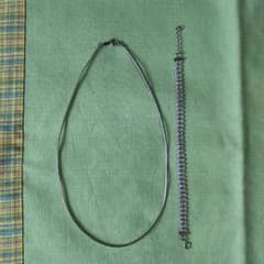 シルバーネックレス、ブレスレットセットのサムネイル