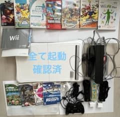동작 확인 완료 Wii 본체 리모콘 3개 소프트 11개 등 세트