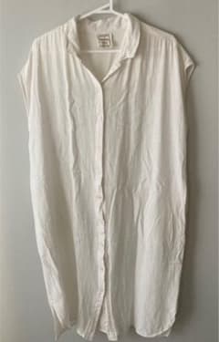 お値下げ！ロングシャツワンピース　Lサイズのサムネイル