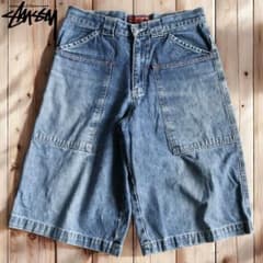 stussy ジョーツ　ハーフデニム　デニムショーツ 05M988◯ 00s STUSSY デニム バギー ハーフパンツ ショーツ - メルカリ