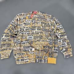 トップス Supreme Newsprint Sweater Multi L Supreme Newsprint Sweater Multi L - メルカリ